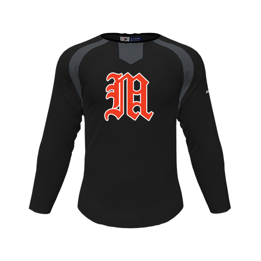 [CUS-DFW-PULL-FLC-CNK-LSL-BLK-YS-LOGO2] Pullover (Youth S, Black, Logo 2)