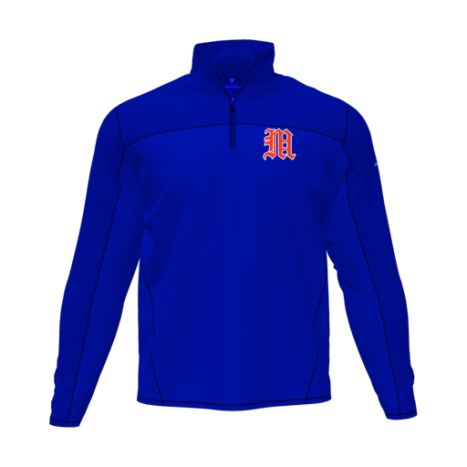 [CUS-DFW-QTRZ-PER-LSL-RYL-AS-LOGO2] Quarter Zip Pullover (Adult S, Royal, Logo 2)