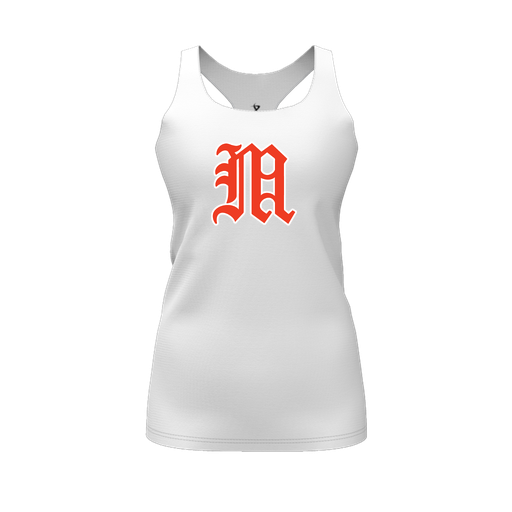 [FT0TRBWH-FYS-LOGO2] Decker Racerback Tank Top (Female Youth S, White, Logo 2)