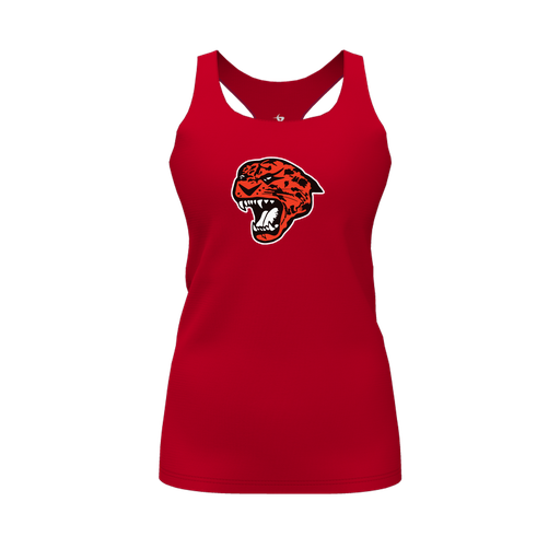 [FT0TRBRD-FYS-LOGO1] Decker Racerback Tank Top (Female Youth S, Red, Logo 1)