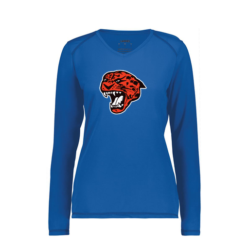 [6847.060.XS-LOGO1] Women's SoftTouch Long Sleeve (Female Adult XS, Royal, Logo 1)