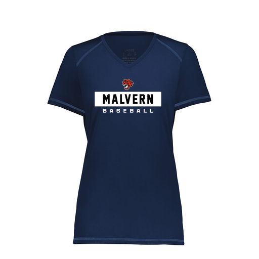 [6844.065.XS-LOGO3] Women's SoftTouch Short Sleeve (Female Adult XS, Navy, Logo 3)
