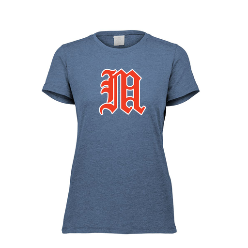 [FTSCUBNV-FAXS-LOGO2] Decker Women's Tri-Blend T-Shirt - Short Sleeve (Female Adult XS, Navy, Logo 2)