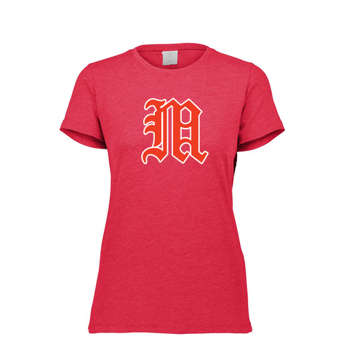[FTSCUBRD-FAXS-LOGO2] Decker Women's Tri-Blend T-Shirt - Short Sleeve (Female Adult XS, Red, Logo 2)