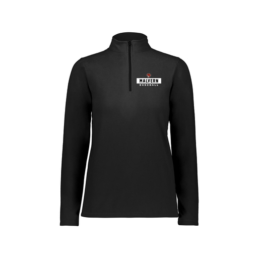 [6864.080.XS-LOGO3] Ladies MicroFleece 1/4 Zip Pullover (Female Adult XS, Black, Logo 3)