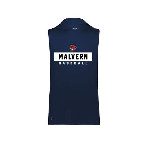 [222590.065.XS-LOGO3] Men's CoolDry Sleeveless Hoodie (Adult XS, Navy, Logo 3)