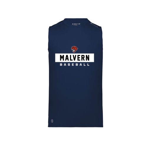 [222593.065.S-LOGO3] Men's CoolDry TankTop (Adult S, Navy, Logo 3)