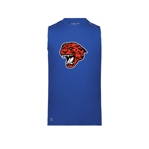 [222593.060.S-LOGO1] Men's CoolDry TankTop (Adult S, Royal, Logo 1)
