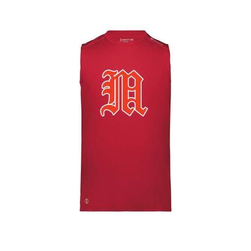[222593.083.S-LOGO2] Men's CoolDry TankTop (Adult S, Red, Logo 2)