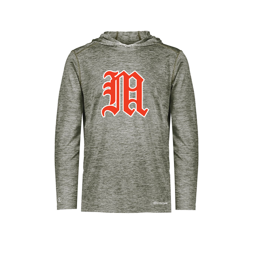 [FOLHCGGY-AS-LOGO2] Decker Men's Charge Hoodie (Adult S, Gray, Logo 2)