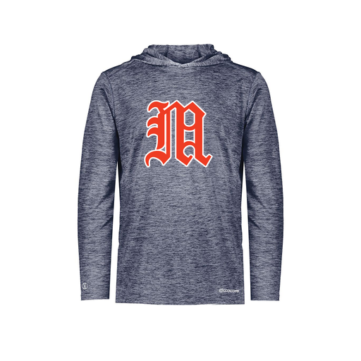 [FOLHCGNV-YS-LOGO2] Decker Youth Charge Hoodie (Youth S, Navy, Logo 2)