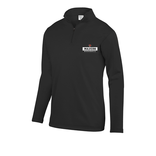 [FOLQFFBK-AS-LOGO3] Decker Men's FlexFleece 1/4 Zip (Adult S, Black, Logo 3)