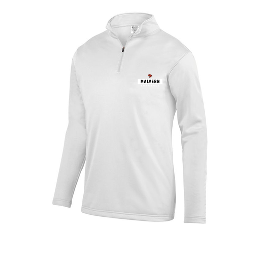 [FOLQFFWH-AS-LOGO3] Decker Men's FlexFleece 1/4 Zip (Adult S, White, Logo 3)