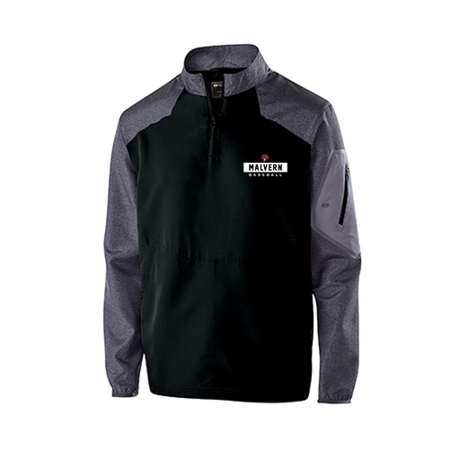 [229155.H05.XS-LOGO3] Men's Raider LS Pullover (Adult XS, Black, Logo 3)
