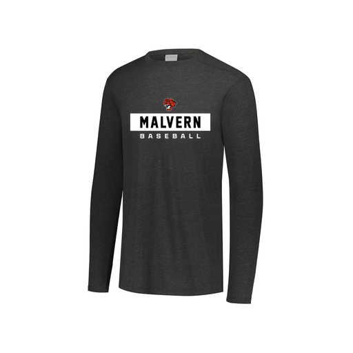 [FTLCUBBK-YS-LOGO3] Decker Youth Tri-Blend T-Shirt - Long Sleeve (Youth S, Black, Logo 3)